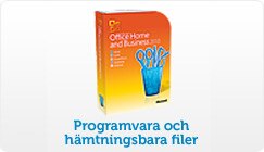 Programvara och hämtningsbara filer